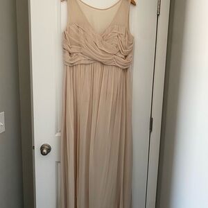 David’s Bridal Beige Bridesmaid